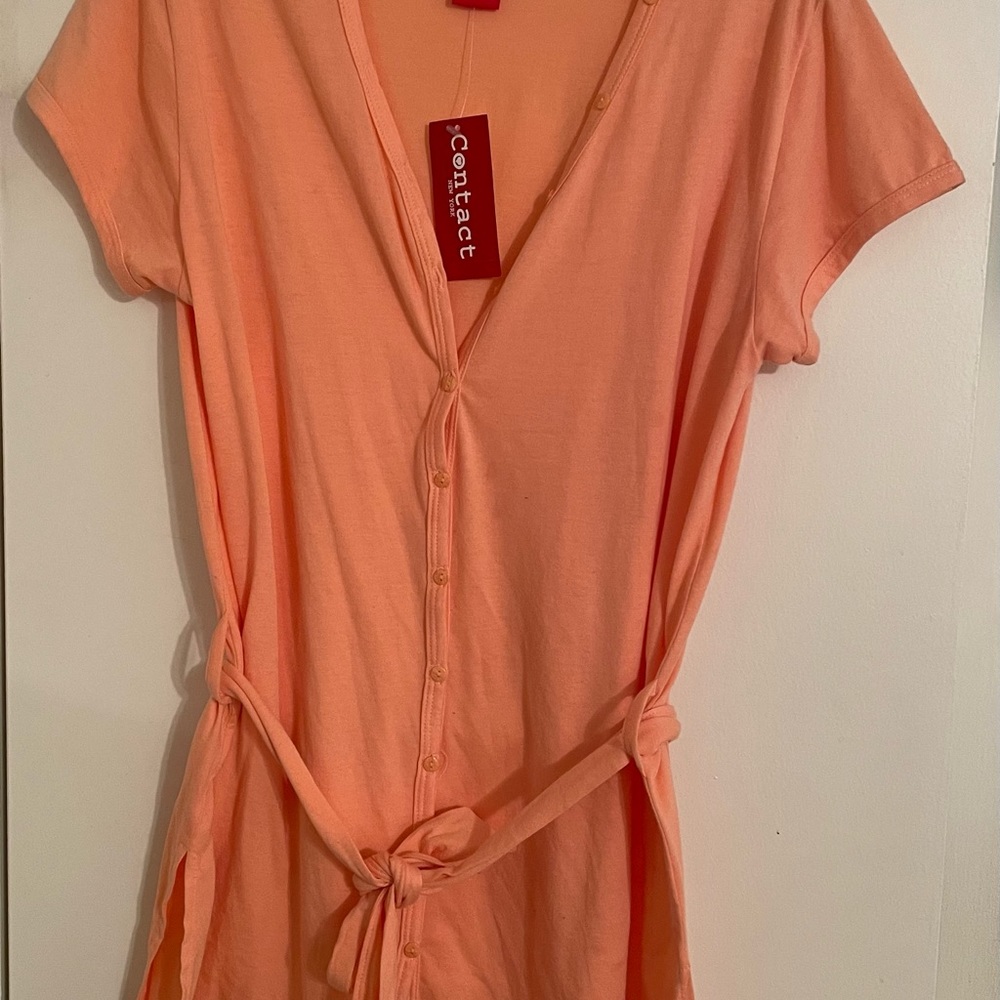 Contact orange shirt